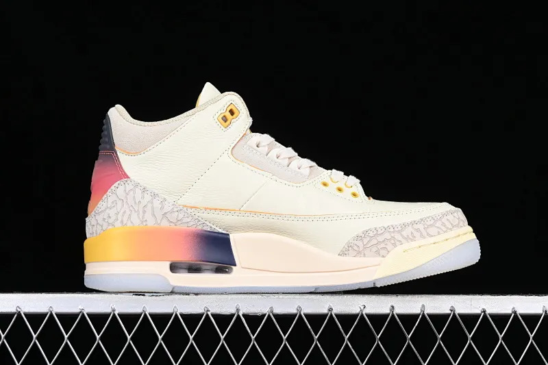 All categories Air Jordan Jordan series basketball shoes Air Jordan 3 L version J.Balvin x Air Jordan 3 Retro AJ3 Joe 3 rainbow gradient FN0344-901